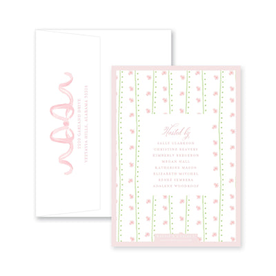 Sweet Watercolor Wreath and Bow Baby Shower